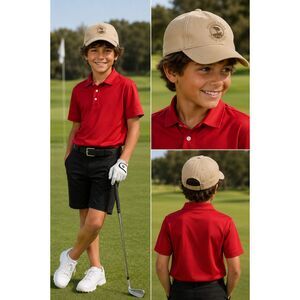 Pebble Beach Golf Links Youth Golf Cap Grey Travis Mathew